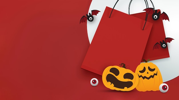 Halloween sale banner design