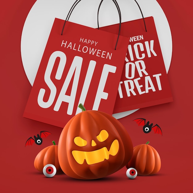 Halloween sale banner design