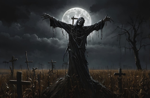 halloween scarecrow background