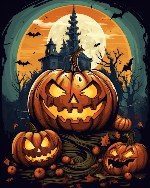 Halloween scary background