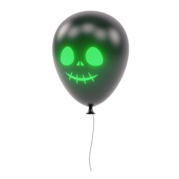 Photo halloween scary balloon 3d icon