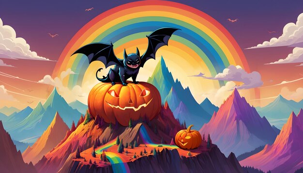 Photo halloween scary bat