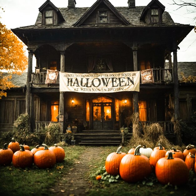 Foto la casa infestata spaventosa di halloween