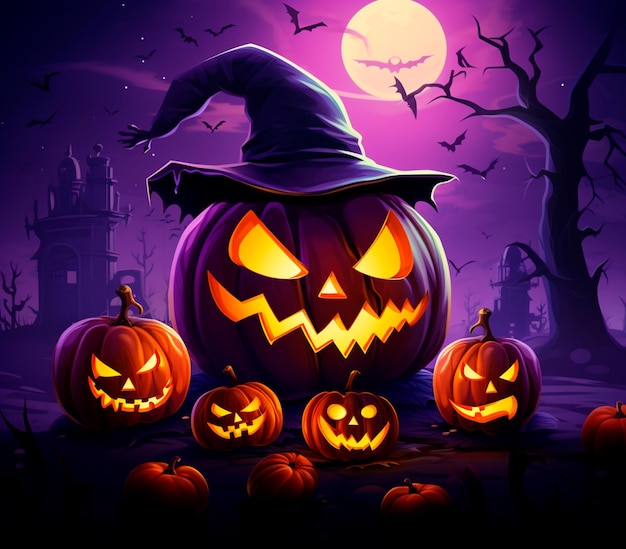 halloween scary pumpkin photo