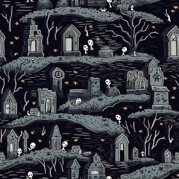 a halloween scene