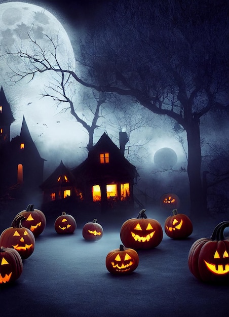 halloween scenery