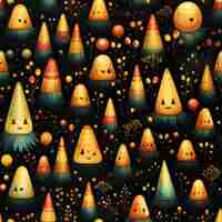 Photo halloween seamless creative pattern repeating pattern