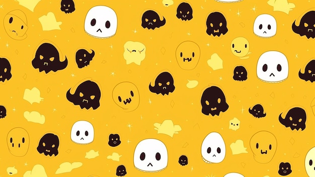 Halloween seamless pattern background