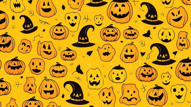 Halloween seamless pattern background