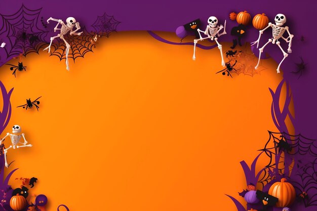 Foto un'ambientazione di halloween