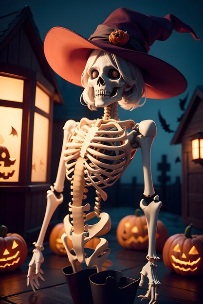 Halloween-skelet voor een spookhuis