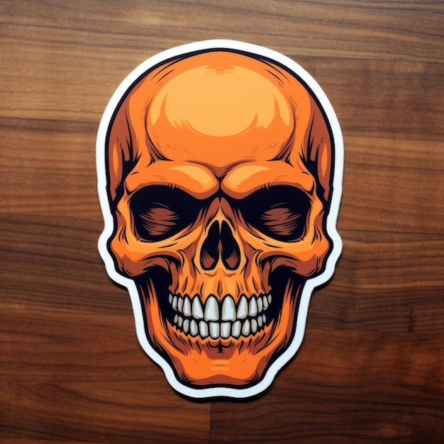 Halloween Skull Die Cut Sticker Vinyl Sticker Voor Spooky Decor
