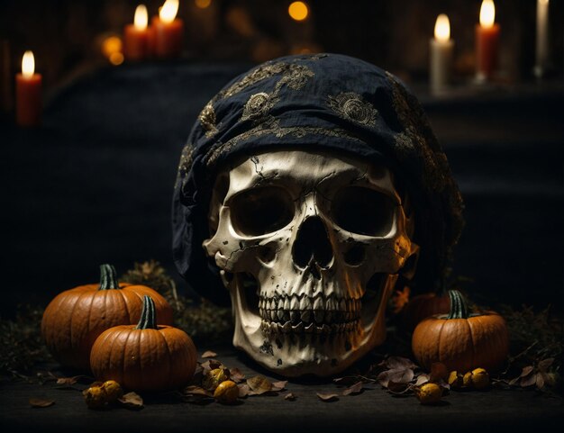 halloween skull wallpaper