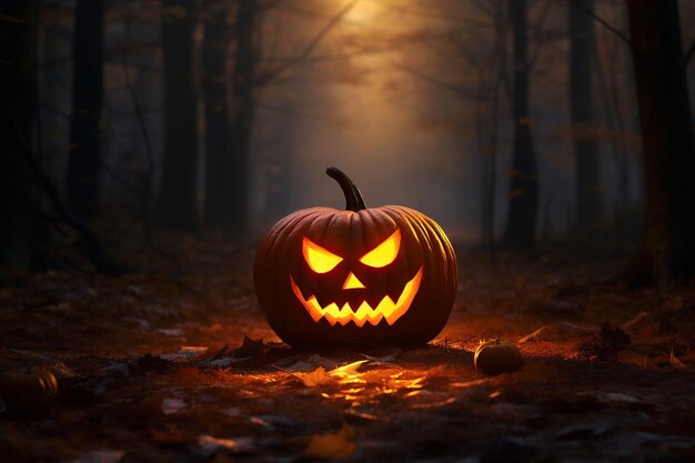 Halloween The souls of the dead returned to their homes Pumpkins witches skeletons sorceresses spirits of the dead dark night candies scary candles