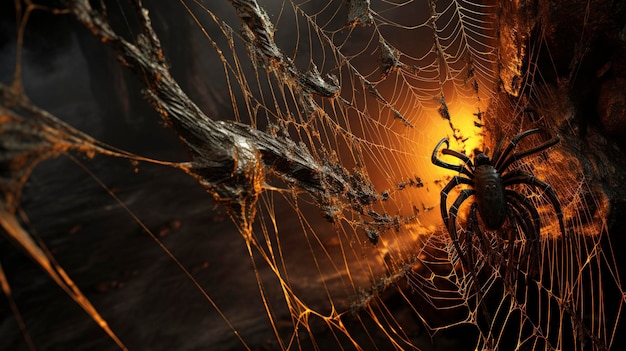 Halloween Spider Webs and Crawlies