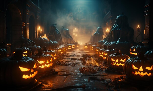 Premium AI Image  Halloween the spookiest day of the year 2023