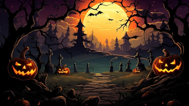 ハロウィンの背景 ハロウィンの背景