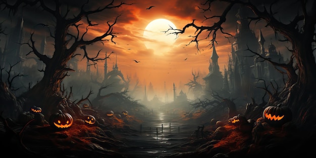 Photo halloween spooky background