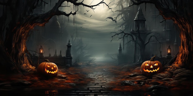 Photo halloween spooky background