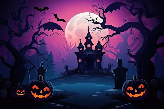 Halloween spooky background