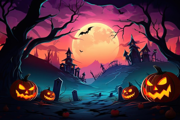 Halloween spooky background