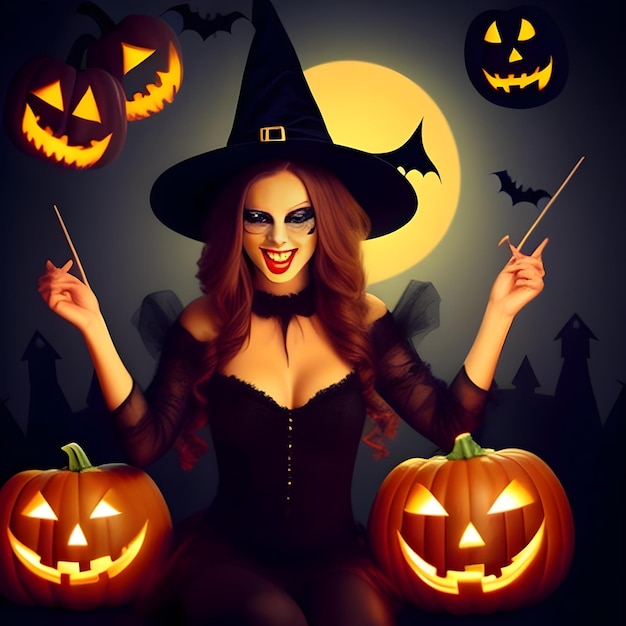 Foto sfondo di disegno spettrale di halloween