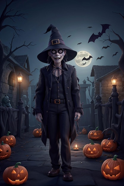 halloween spooky night party background