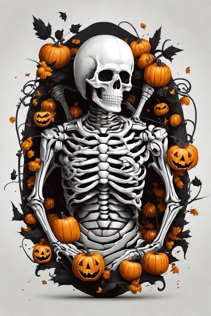 Halloween Spooky Skeleton