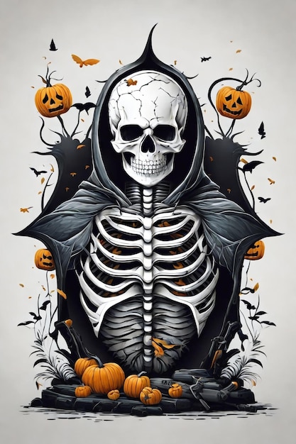 Halloween Spooky Skeleton