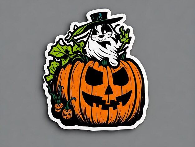 Premium AI Image  Halloween Sticker