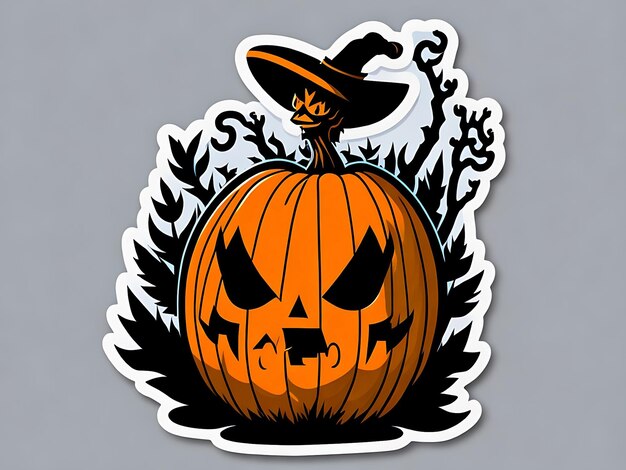 Premium AI Image  Halloween Sticker