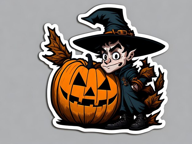 Premium AI Image  Halloween Sticker