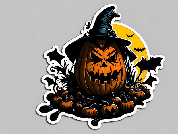 Premium AI Image  Halloween Sticker