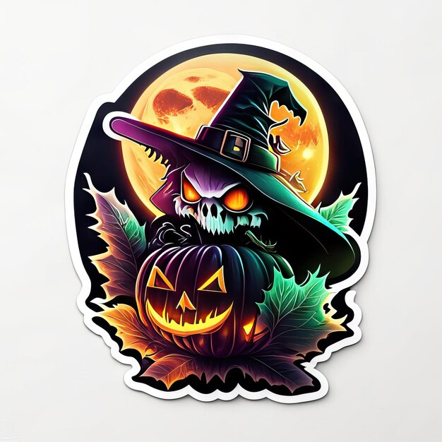 Photo halloween sticker