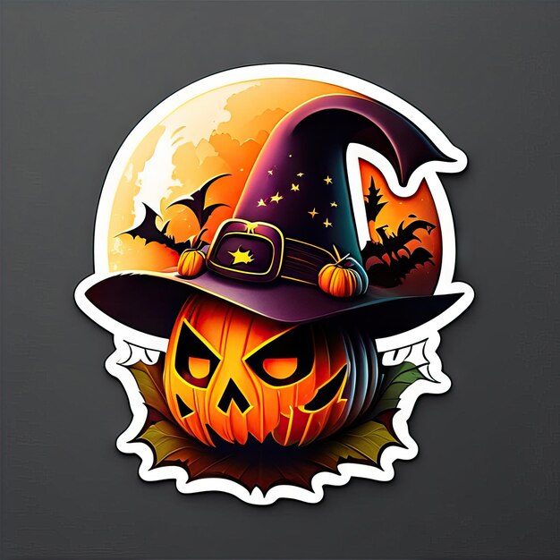 Photo halloween sticker