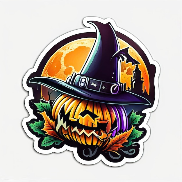 Photo halloween sticker