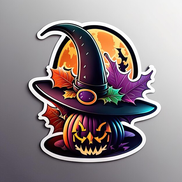 Photo halloween sticker