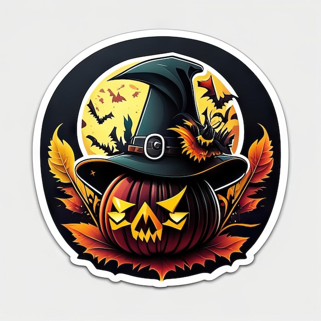 Photo halloween sticker