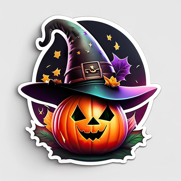 Photo halloween sticker