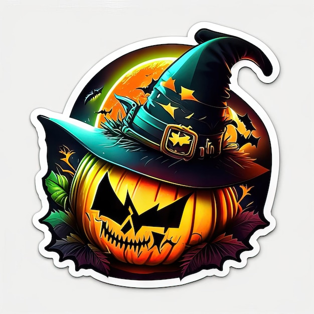 Photo halloween sticker