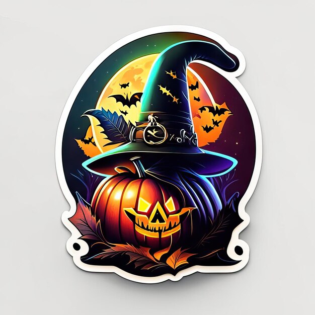 Photo halloween sticker