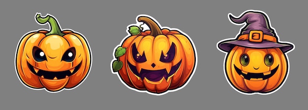 Halloween Stickers Pompoenen stickerpakket