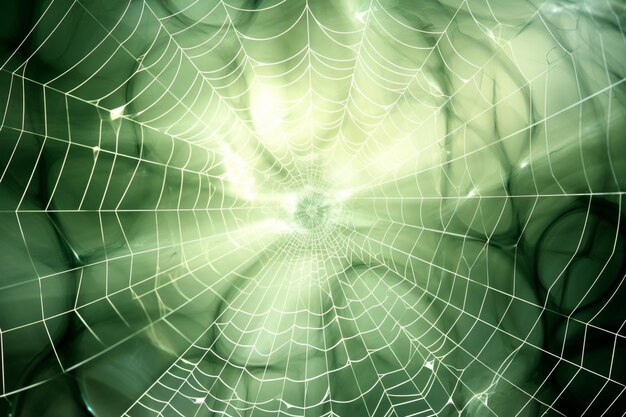 Halloween style transparent translucent spider web