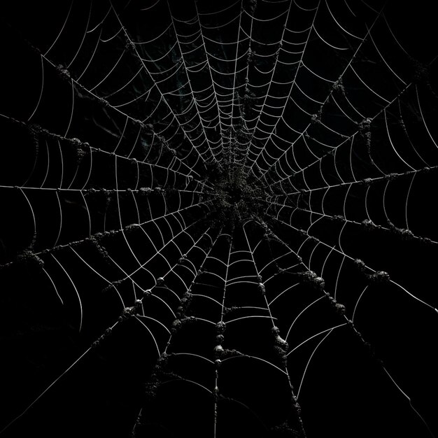 halloween style transparent translucent spider web