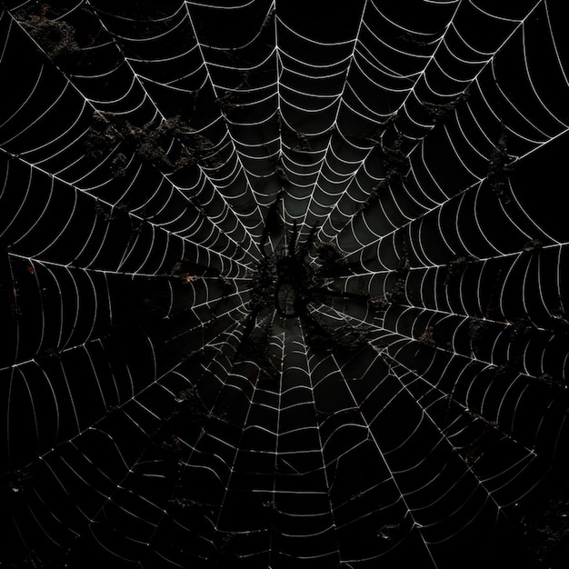 Фото Прозрачная полупрозрачная паутина в стиле хэллоуина