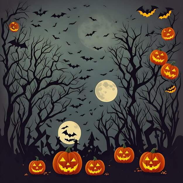 Foto sublimazione di halloween disegno illustrativo 2