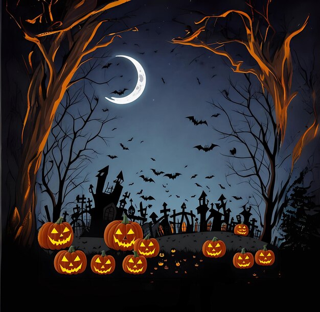 Photo halloween sublimation illustration design 7