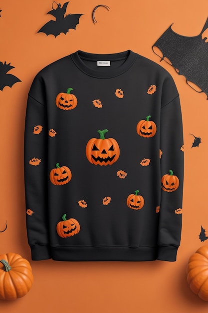 Halloween sweatshirt design vector illustration