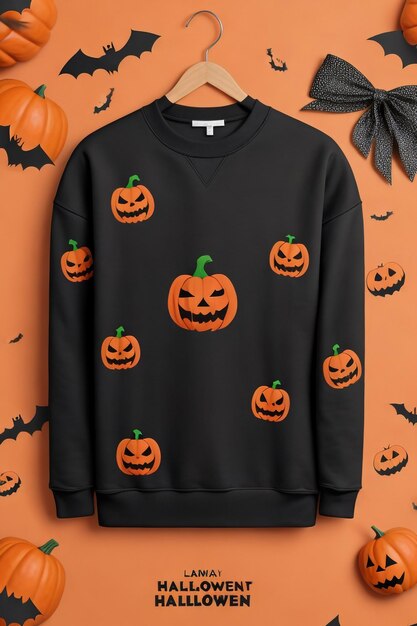 Halloween sweatshirt design vector illustration