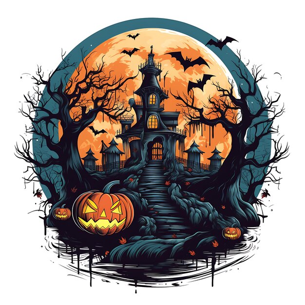 Halloween t-shirt ontwerp